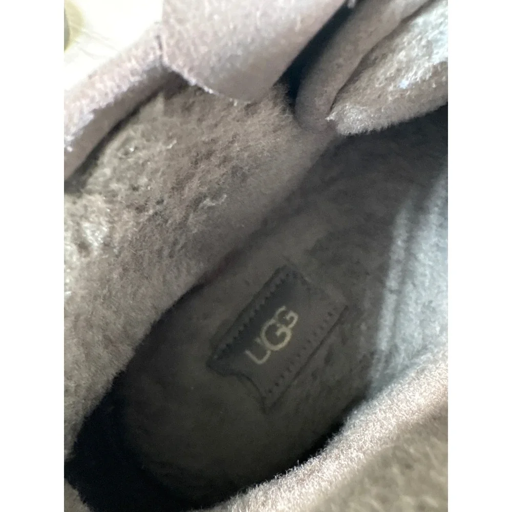 UGG Neumel Dual Zip‎ Mens Size US 11 Charcoal Dark Gray Leather Boots
